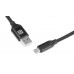 Кабель REAL-EL Premium USB A - Micro USB Fabric 2m черный
