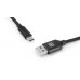 Кабель REAL-EL Premium USB A - Type C Fabric 2m чорний