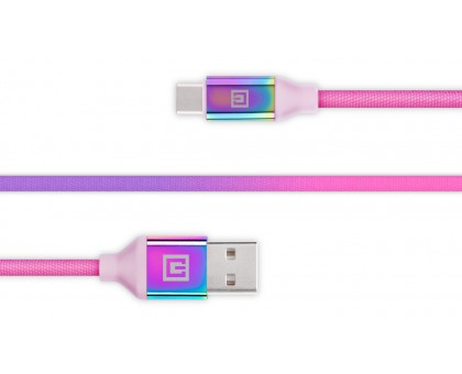Кабель REAL-EL Premium USB A - Type C Rainbow 1m