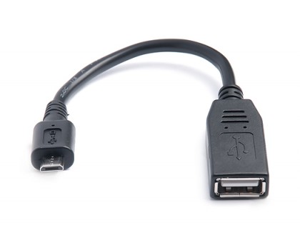 Кабель REAL-EL USB2.0 OTG 0.1m чорний
