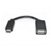 Кабель REAL-EL USB OTG Type C 0.1m черный