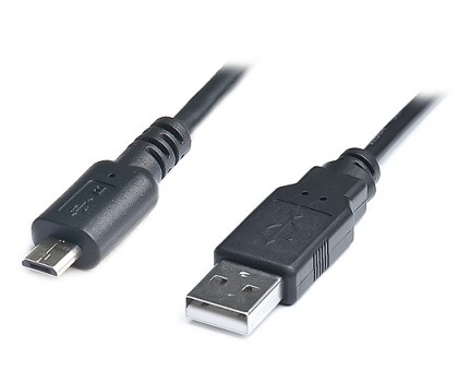 Кабель REAL-EL USB2.0 microUSB type B 0.5m черный