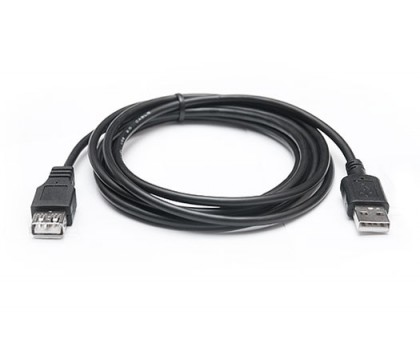 Кабель REAL-EL USB 2.0 Pro AM-AF (подовжувач) 2m чорний