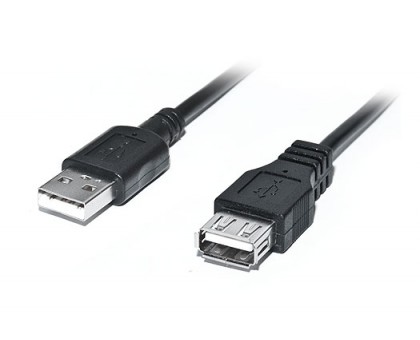 Кабель REAL-EL USB 2.0 Pro AM-AF (удлинитель) 3m черный