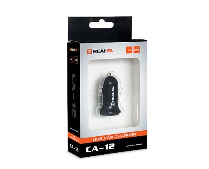 Зарядний пристрій REAL-EL CA-12 USB автомобільний