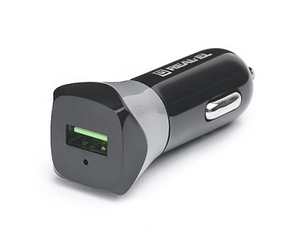 Зарядний пристрій REAL-EL CA-30 USB автомобільний Quick Charge 3