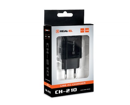 Зарядний пристрій REAL-EL CH-210 USB (2 х USB)