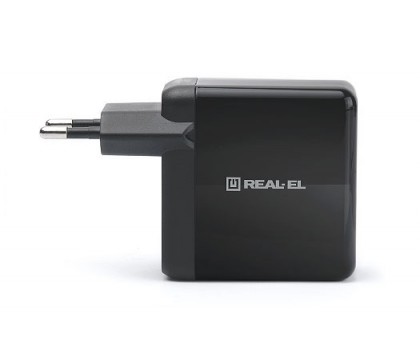 Зарядное устройство REAL-EL CH-350 USB (USB, Type-C + Quick Charge 3)