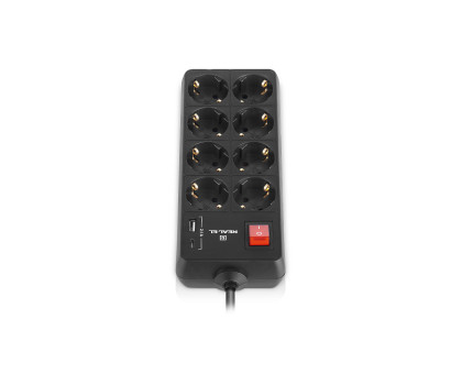 Фільтр-подовжувач REAL-EL RS-PROTECT 805 1.8m чорний