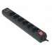 Фильтр-удлинитель REAL-EL RS-6 PROTECT USB 3m черный