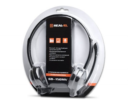 Навушники REAL-EL GD-150MV з мікрофоном