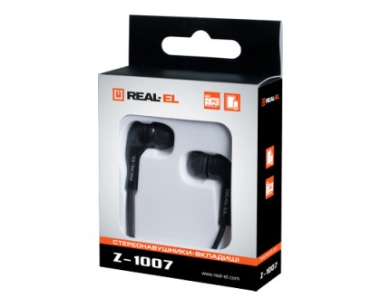 Навушники REAL-EL Z-1007 чорні