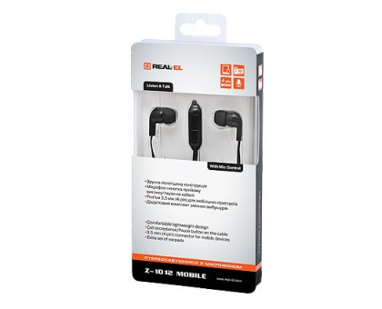 Навушники REAL-EL Z-1012 Mobile з мікрофоном  4pin