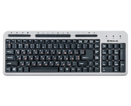 Клавіатура REAL-EL Comfort 7010 USB срібло