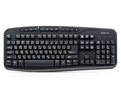Клавиатура REAL-EL Comfort 7050 USB черная