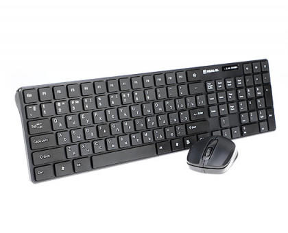 Клавиатура + мышка REAL-EL Comfort 9010 Kit Wireless беспроводные