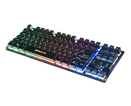Клавіатура REAL-EL Gaming 8710 TKL Backlit USB ігрова з підсвічуванням