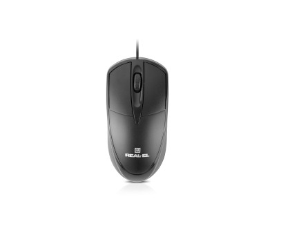 Комплект клавіатура+мишка REAL-EL KIT-507, black дротові USB чорні