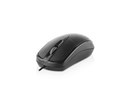 Комплект клавіатура+мишка REAL-EL KIT-507, black дротові USB чорні