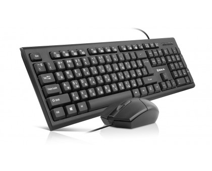 Комплект клавиатура+мышка REAL-EL Kit 511, black проводные USB черные Комплект клавиатура+мышка REAL-EL Kit 511, black проводные USB черные
