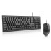 Комплект клавиатура+мышка REAL-EL Kit 511, black проводные USB черные