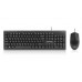 Комплект клавиатура+мышка REAL-EL Kit 511, black проводные USB черные