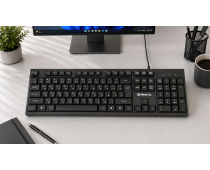 Клавіатура REAL-EL RK-510 USB Black чорна