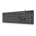 Клавіатура REAL-EL RK-7050 Black з підсвічуванням, низькопрофільна, USB, чорна