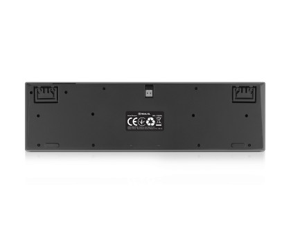 Клавіатура REAL-EL RK-725W бездротова з білим підсвічуванням 2.4ГГц + Bluetooth, Li-Ion 2000 мА·год, Type-C, чорна