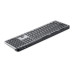 Клавіатура REAL-EL RK-737W бездротова мультимедійна, 2.4ГГц + Bluetooth, Li-Ion, Type-C, Scissors Key, чорно-сіра