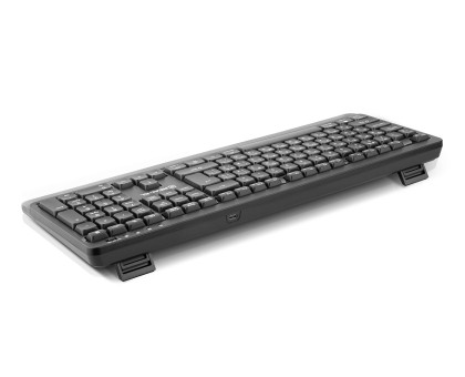 Клавіатура REAL-EL RK-760W бездротова мультимедійна, 2.4 ГГц, Li-Ion, USB Type-C, чорна