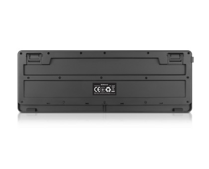 Клавіатура REAL-EL RK-760W бездротова мультимедійна, 2.4 ГГц, Li-Ion, USB Type-C, чорна
