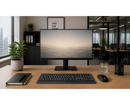 Клавіатура REAL-EL RK-760W бездротова мультимедійна, 2.4 ГГц, Li-Ion, USB Type-C, чорна