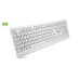 Клавіатура REAL-EL RK-761W бездротова мультимедійна, 2.4 ГГц, Li-Ion, USB Type-C, біла