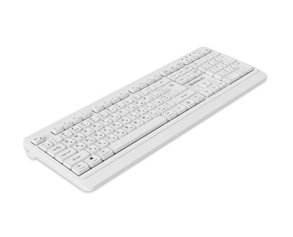 Клавіатура REAL-EL RK-761W бездротова мультимедійна, 2.4 ГГц, Li-Ion, USB Type-C, біла