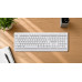 Клавіатура REAL-EL RK-761W бездротова мультимедійна, 2.4 ГГц, Li-Ion, USB Type-C, біла