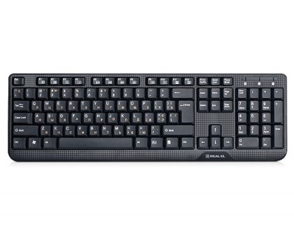 Клавиатура REAL-EL Standard 500 USB черная (УЦЕНКА)
