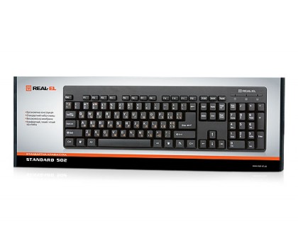 Клавіатура REAL-EL Standard 502 USB чорна