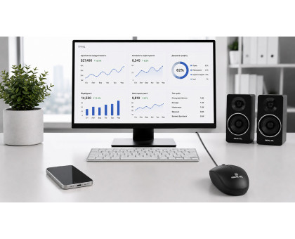 Мишка REAL-EL RM-206 USB чорна