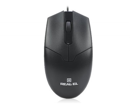 Мышка REAL-EL RM-208 USB черная