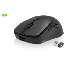 Мишка REAL-EL RM-355W, бездротова, вбудований акумулятор, чорна