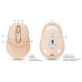 Мишка REAL-EL RM-370W, бездротова, вбудований акумулятор, тиха, бежева