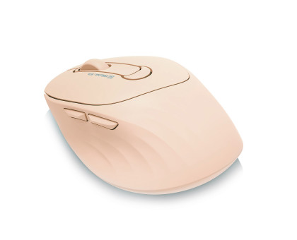 Мишка REAL-EL RM-370W, бездротова, вбудований акумулятор, тиха, бежева