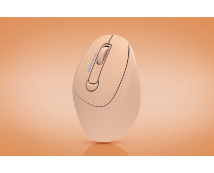 Мишка REAL-EL RM-370W, бездротова, вбудований акумулятор, тиха, бежева
