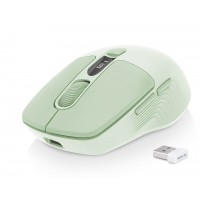Мишка REAL-EL RM-481W (бездротова Bluetooth / 2.4 ГГц, з акумулятором та мультипідключенням, світло-зелена) Мишка REAL-EL RM-481W (бездротова Bluetooth / 2.4 ГГц, з акумулятором та мультипідключенням, світло-зелена)