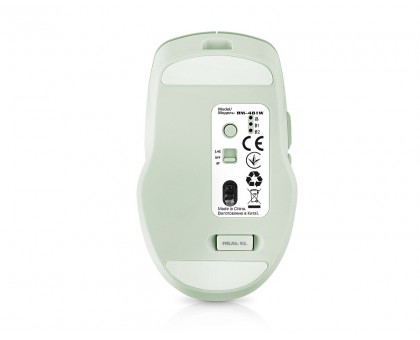 Мышка REAL-EL RM-481W (беспроводная Bluetooth / 2.4 ГГц, с аккумулятором и мультиподключением, светло-зеленая) Мышка REAL-EL RM-481W (беспроводная Bluetooth / 2.4 ГГц, с аккумулятором и мультиподключением, светло-зеленая)