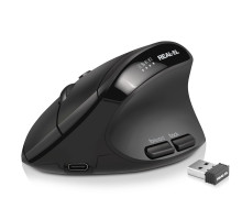 Мишка REAL-EL RM-490W (бездротова Bluetooth / 2.4 ГГц, з акумулятором та мультипідключенням)