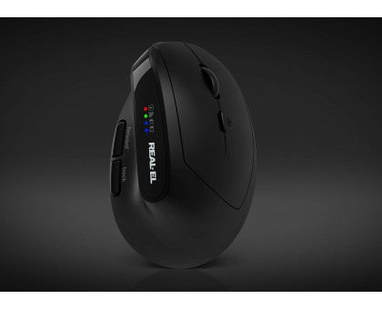 Мишка REAL-EL RM-490W (бездротова Bluetooth / 2.4 ГГц, з акумулятором та мультипідключенням)