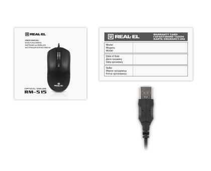 Мишка REAL-EL RM-515 з підсвічуванням