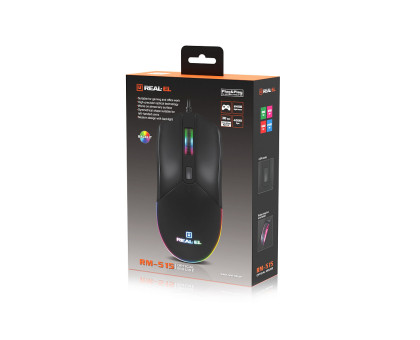 Мишка REAL-EL RM-515 з підсвічуванням
